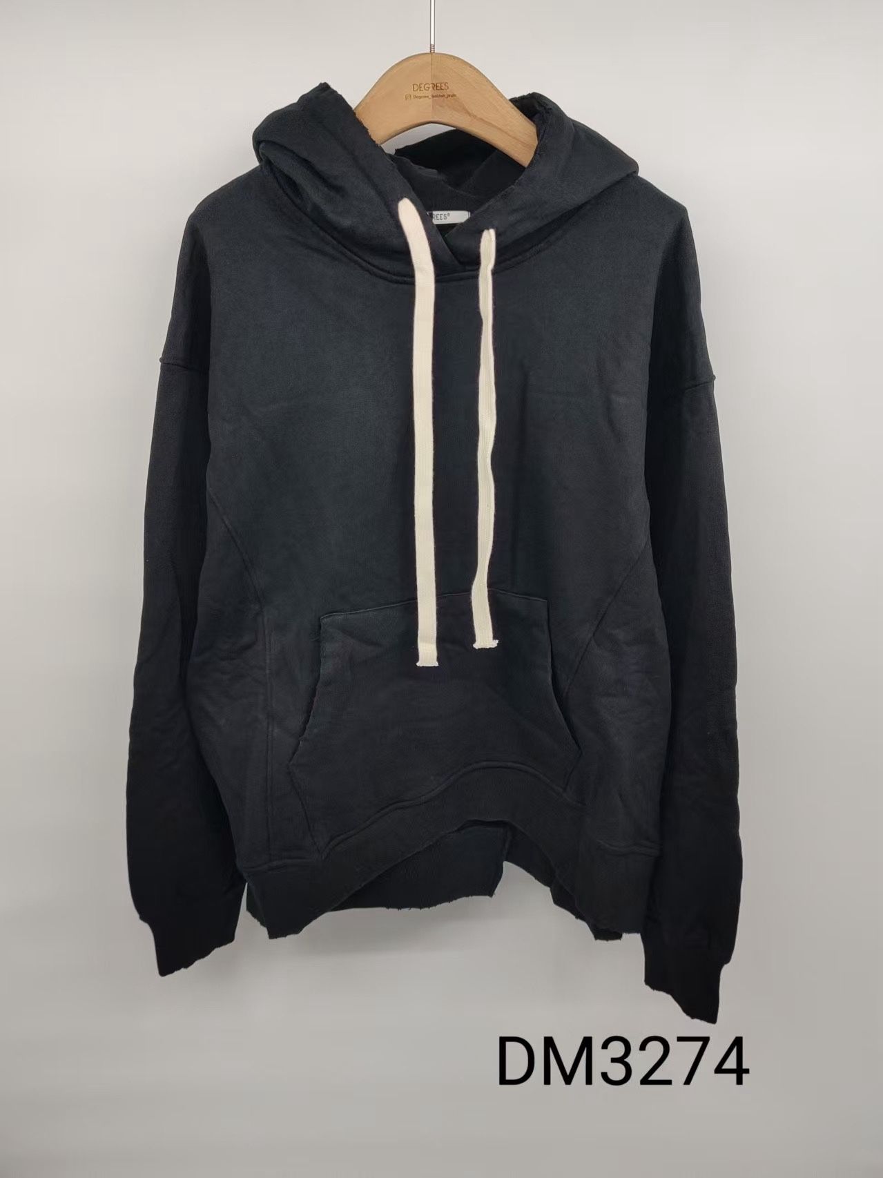Mikina s kapucňou, voľný strih
