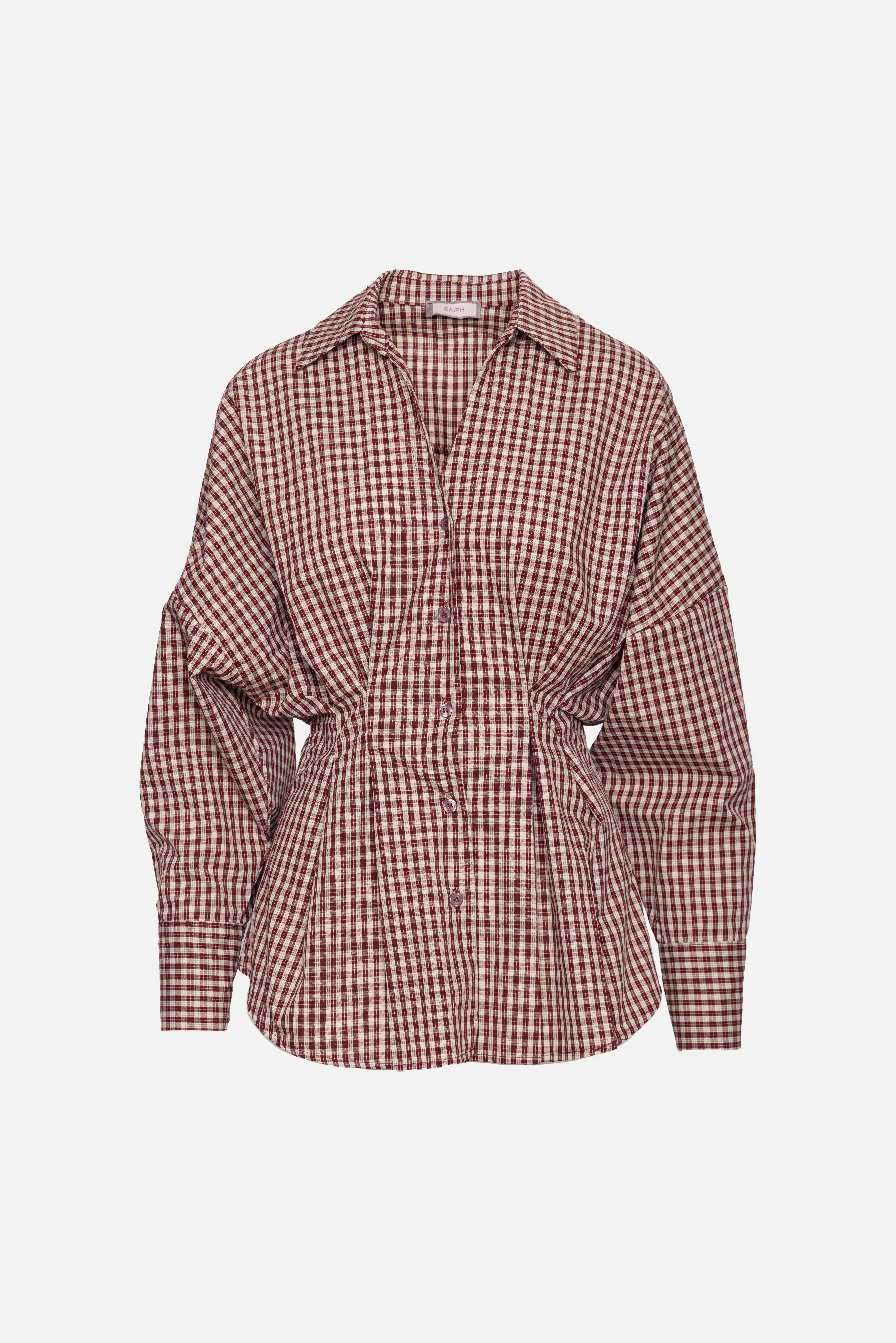 Károvaná košeľa, rovný strih