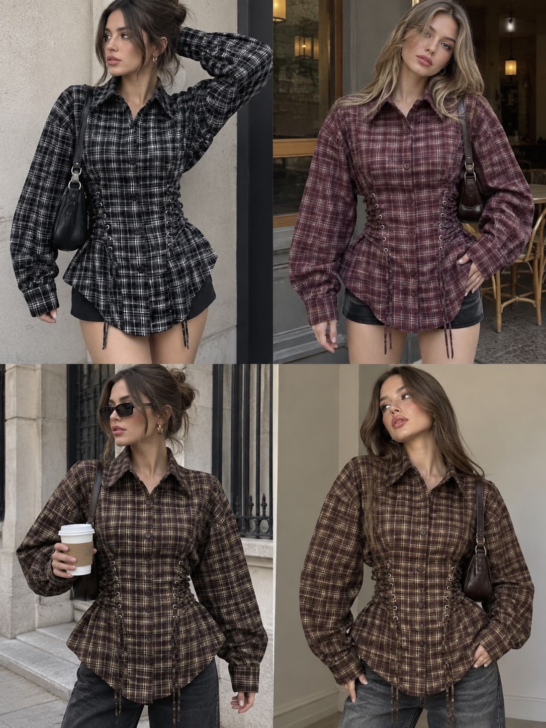 Zúžená košeľa s peplum