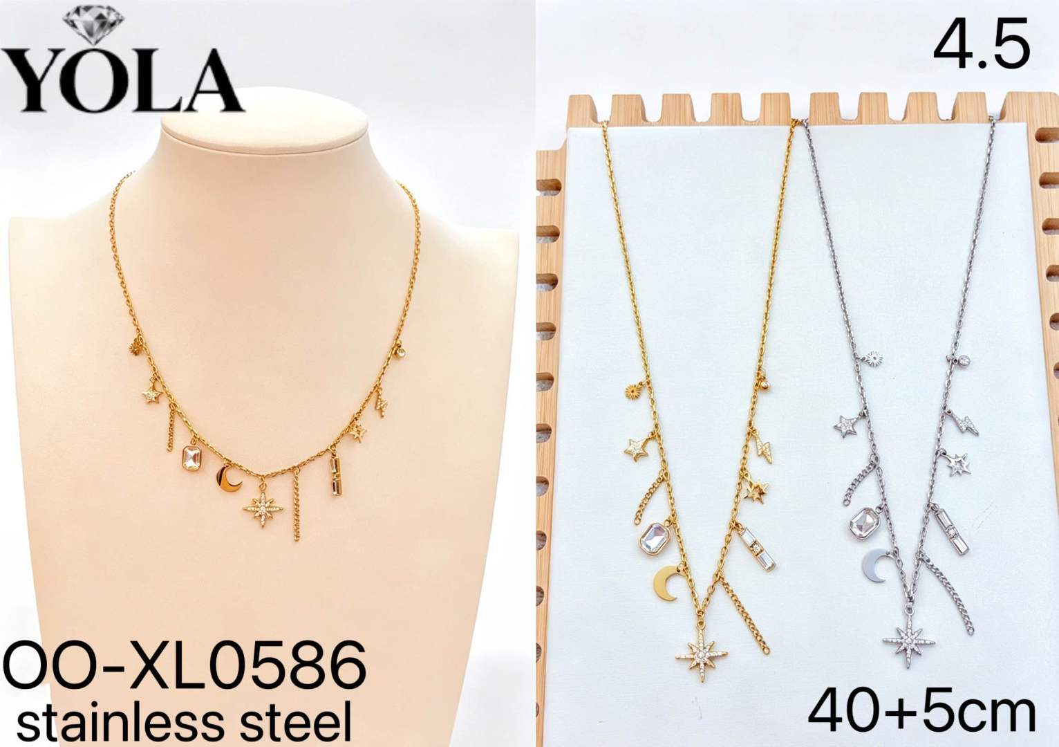 Náhrdelník so príveskami Glamour