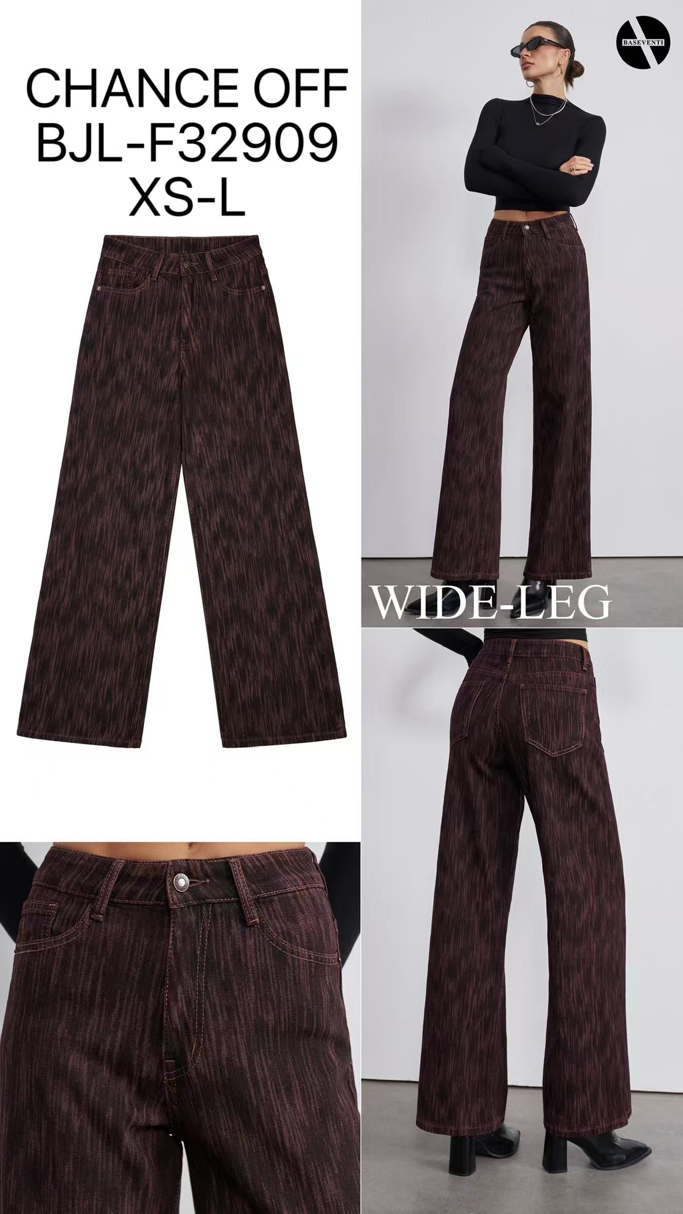 Nohavice Wide Leg s Vysokým Pásom