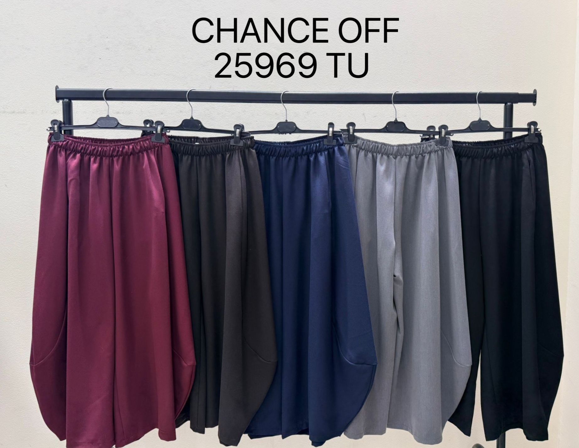 Nohavice Wide Leg s Elastickým Pásom