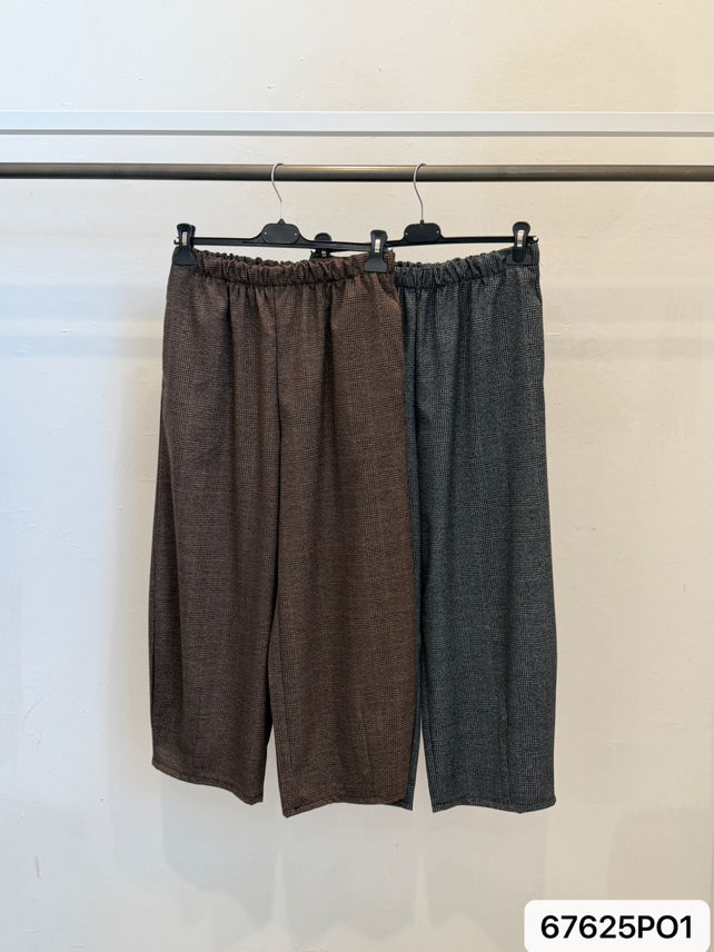Culotte nohavice s gumou v páse