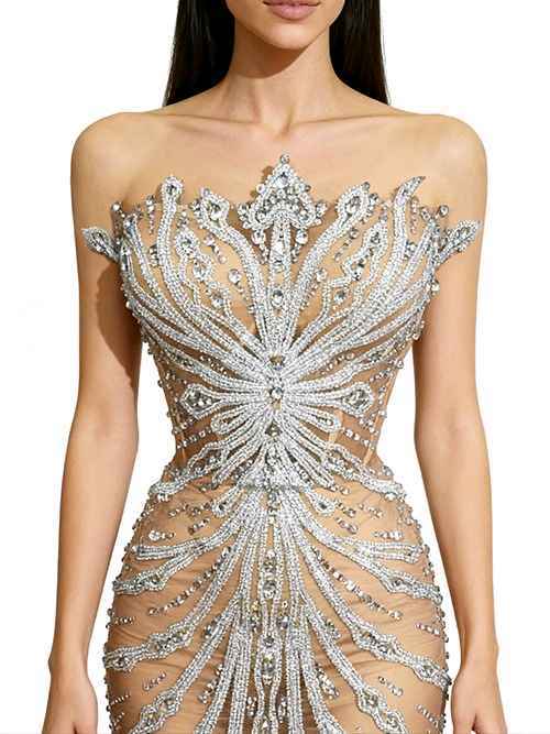 Bodycon šaty s odhalenými ramenami