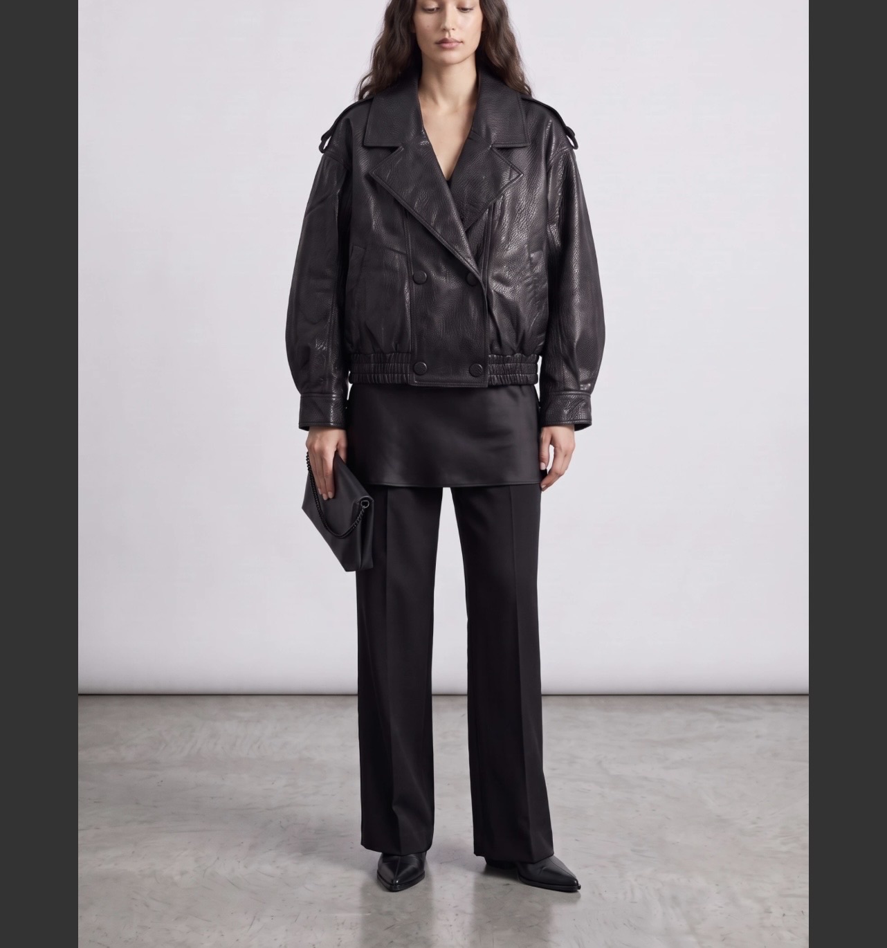 Oversize bunda s golierom