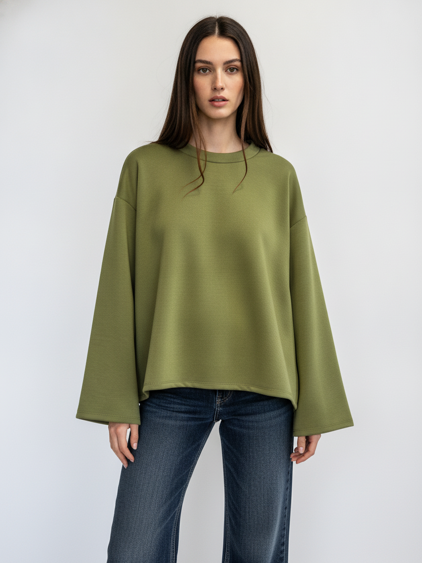 Oversize blúzka s dlhým rukávom
