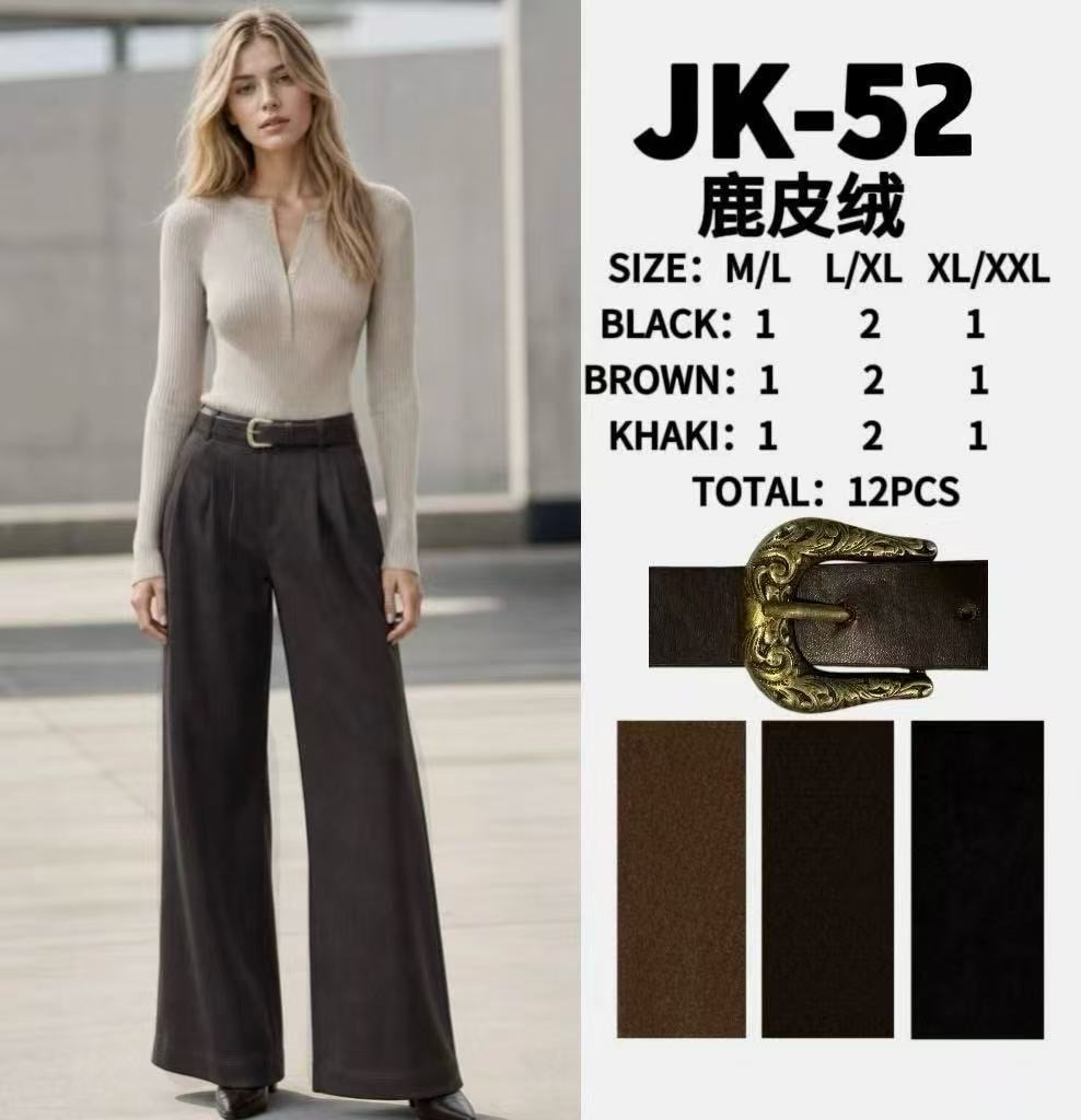 Nohavice Wide Leg s Opaskom