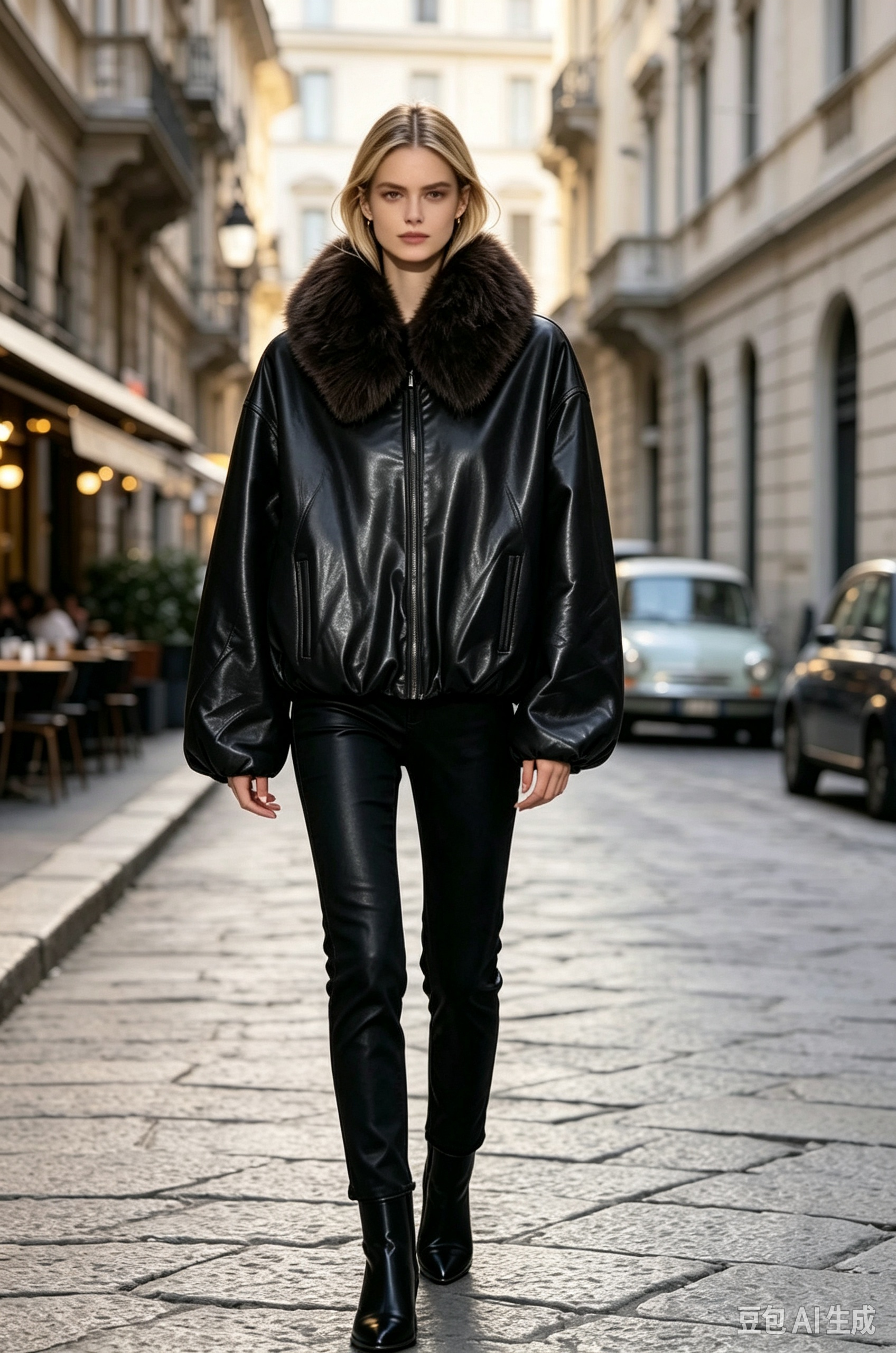 Oversize bunda s golierom