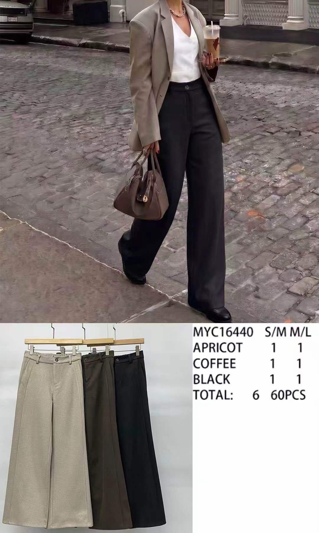 Nohavice široké s plisami