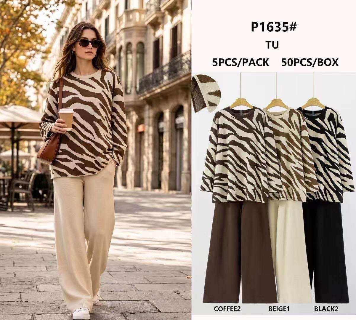 Voľný sveter Zebra