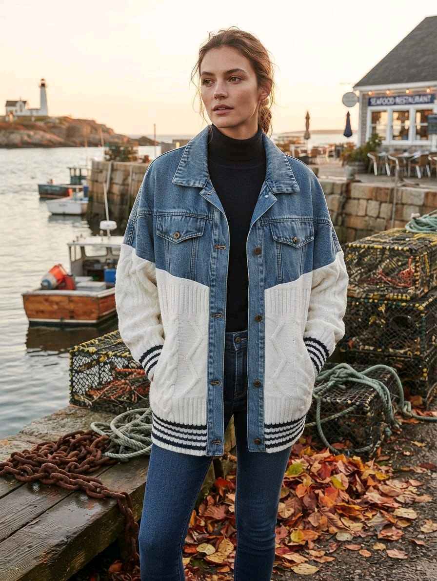 Oversize bunda s golierom