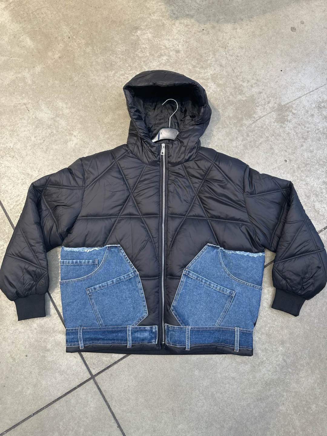Oversize bunda s kapucňou