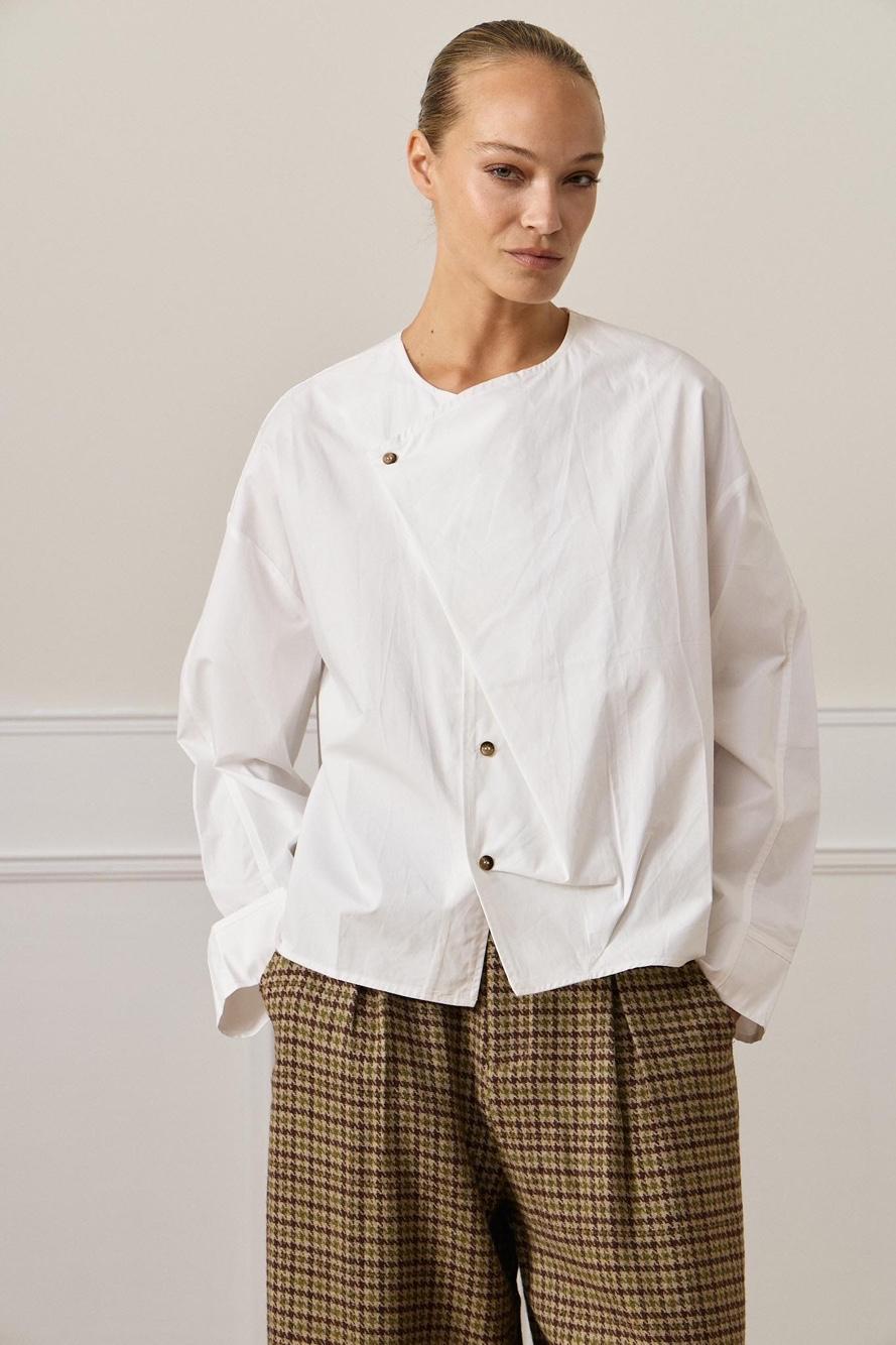 Oversized blúzka s výstrihom do V