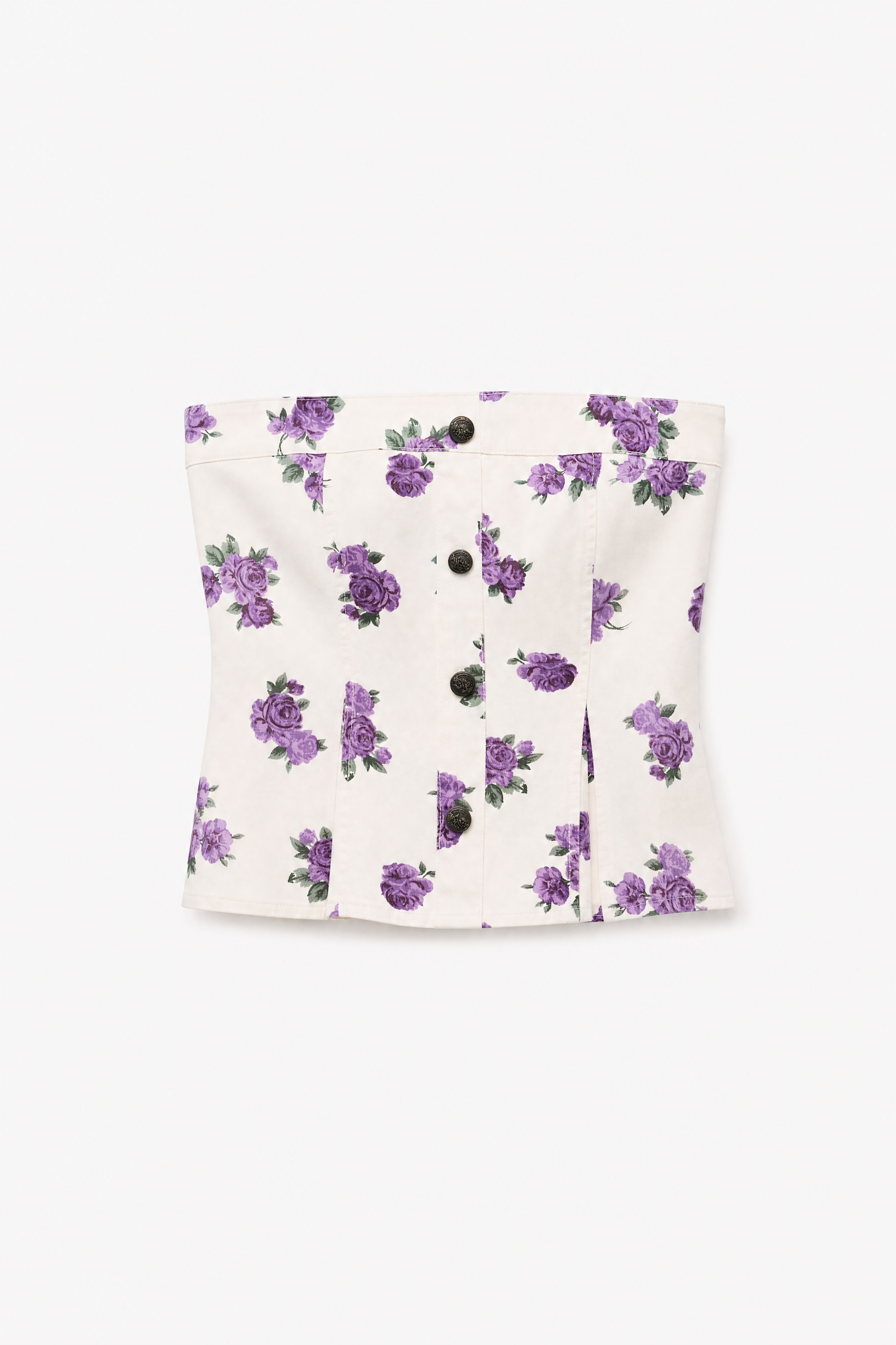 Bandeau top s plisovaním