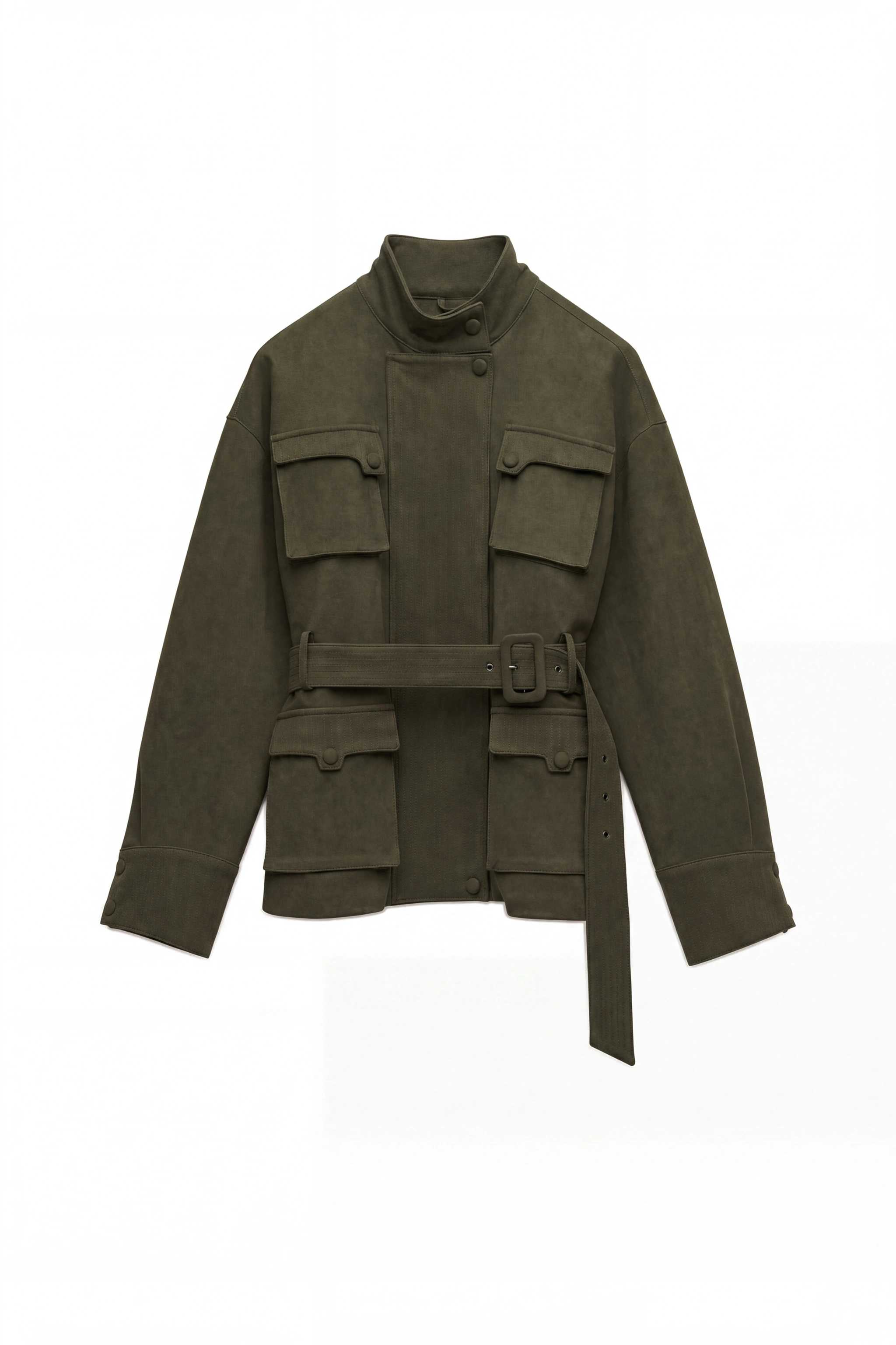 Oversize bunda s opaskou